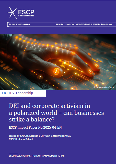 ESCP Report 2025 DEI and Corporate activism