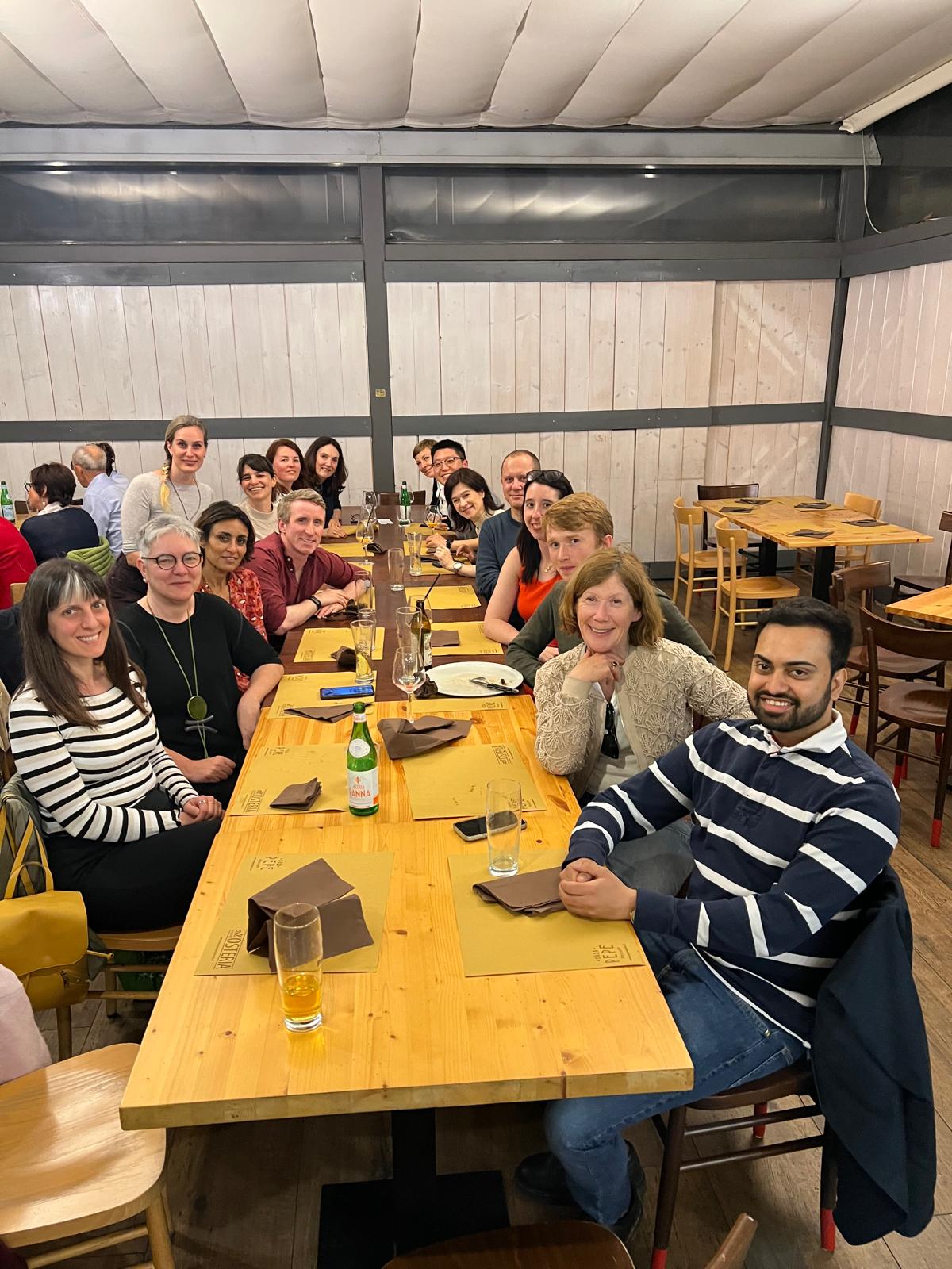 Group of European Chips Diversity Alliance participants gathered outside a building in Trieste during an ECDA consortium meeting..
